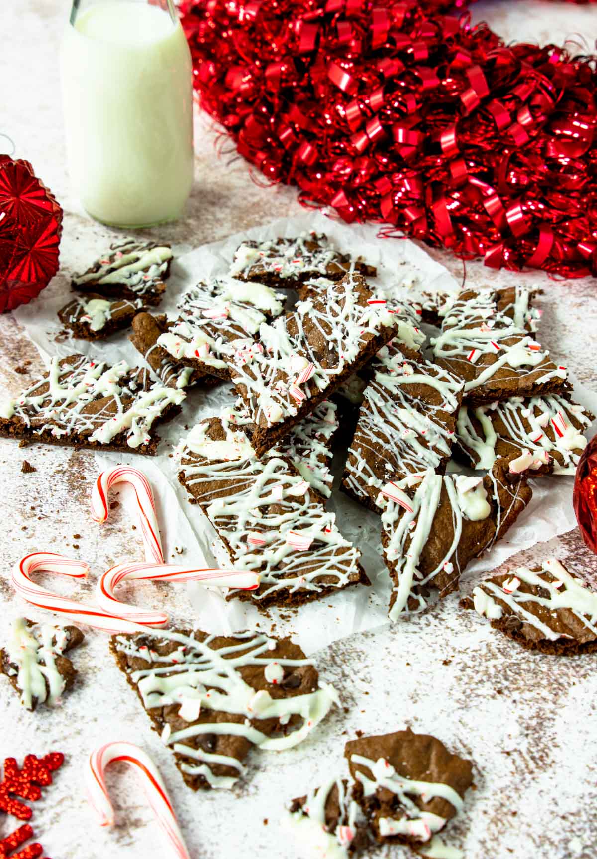 Peppermint Brownie Brittle Thin & Crispy Mom's Dinner