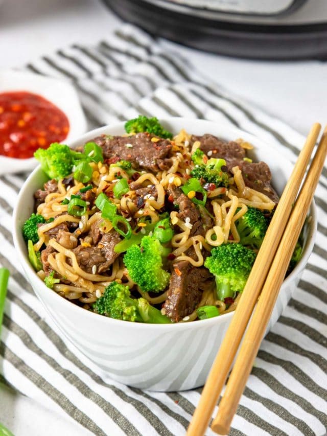 Instant Pot Beef and Broccoli Ramen