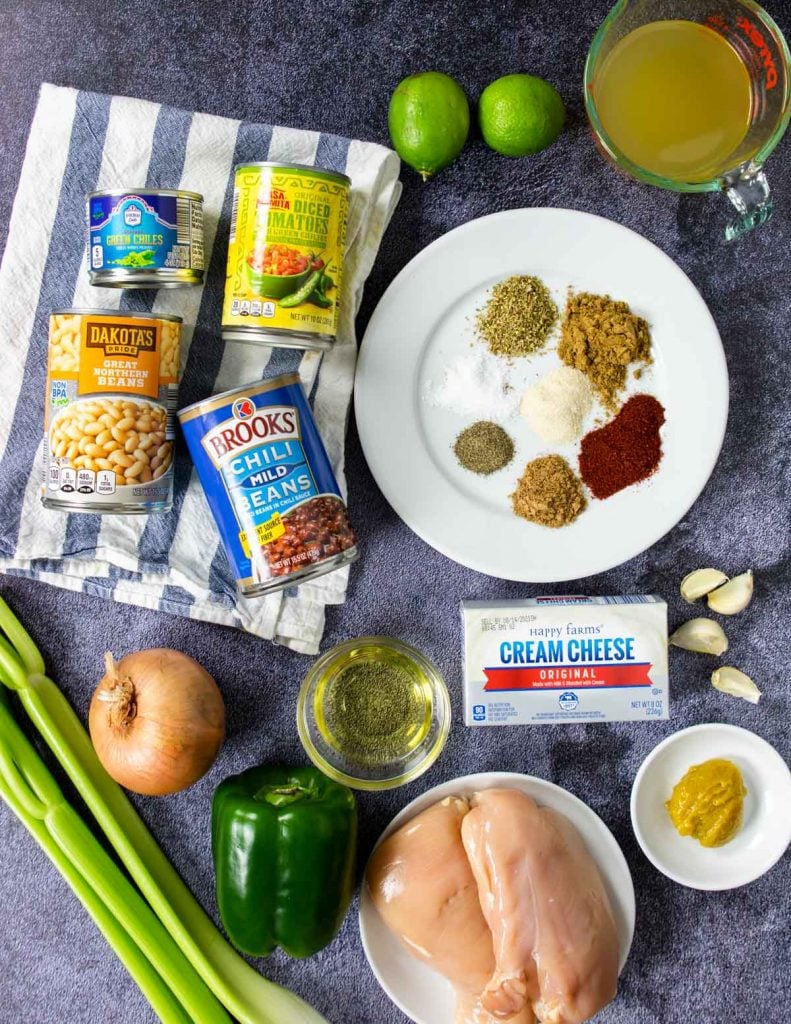 ingredients for instant pot chicken chili