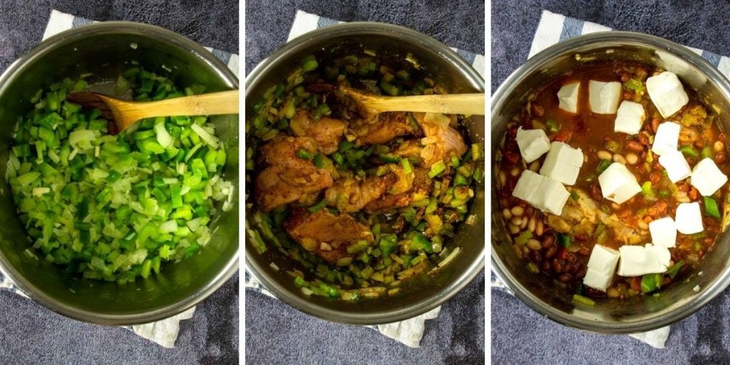 steps for making chicken chili in the instant pot