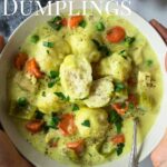 Chicken and Dumplings pinterest image with text