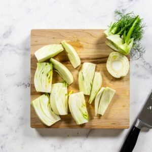 Fennel cut into wedges