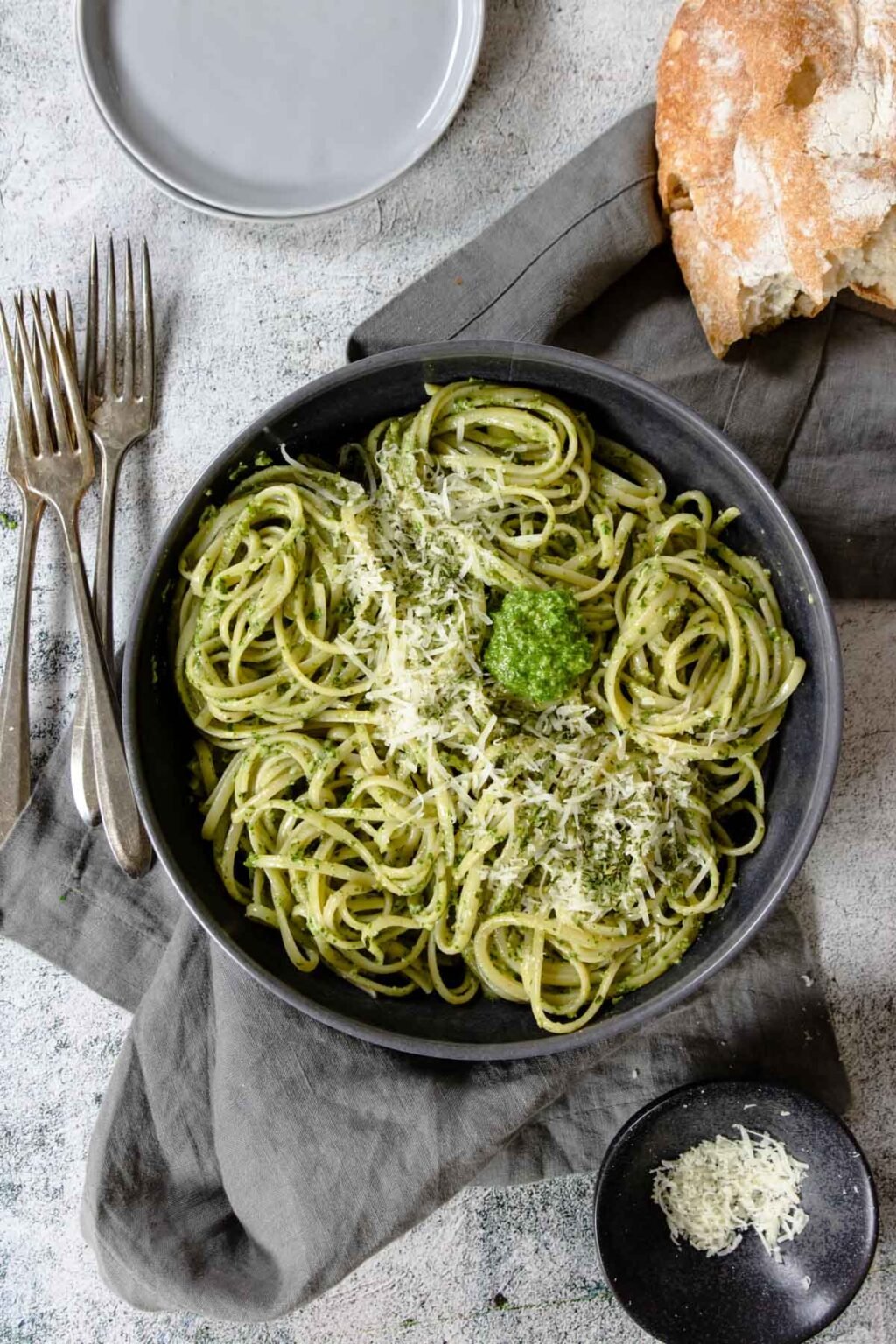Easy Basil Pesto Pasta with Homemade Pesto Mom's Dinner