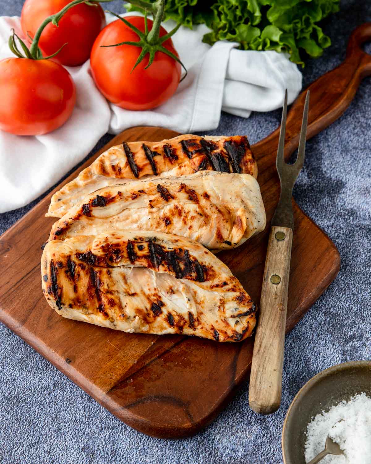 Grilled Buttermilk Chicken on a cutting board