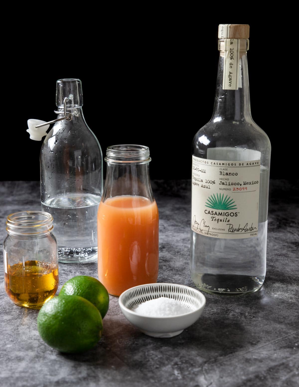 Ingredients for a Paloma