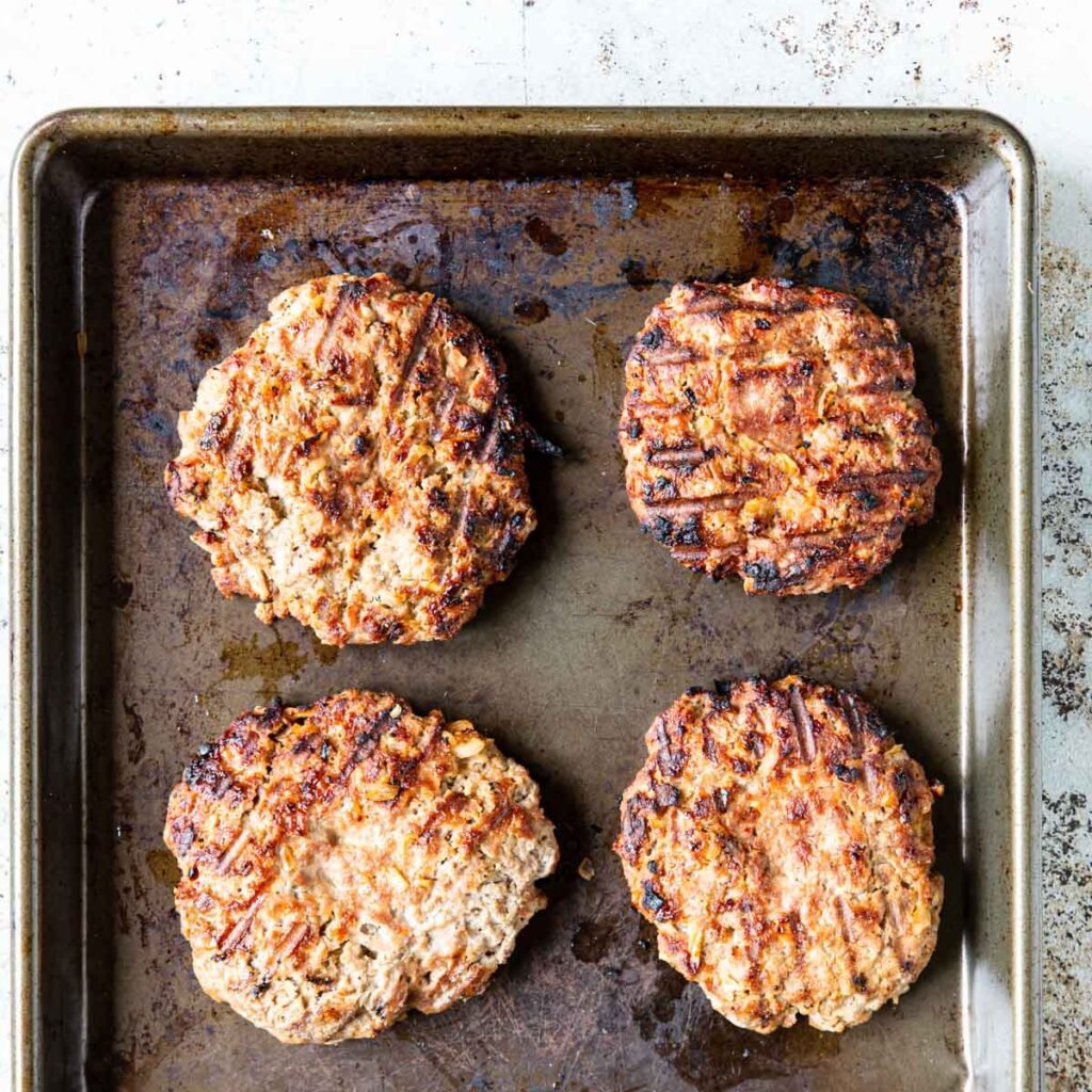 Juicy Grilled Turkey Burgers