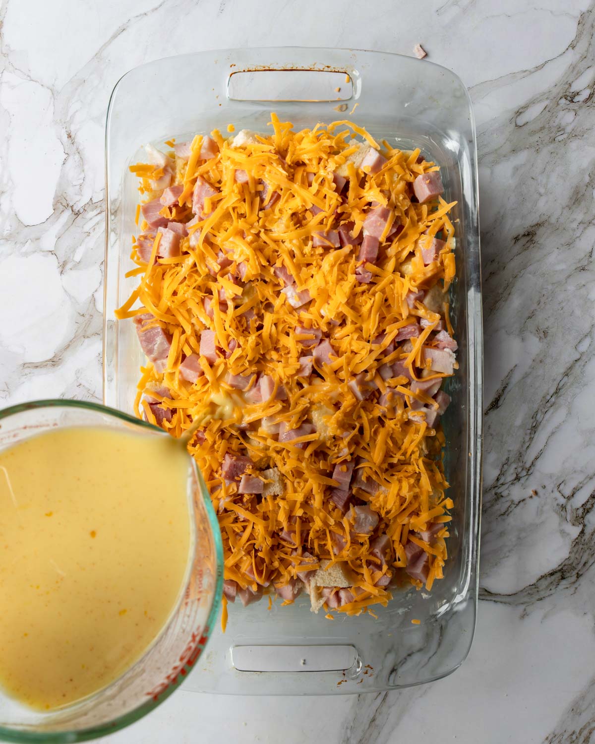 Overnight Ham and Egg Breakfast Casserole