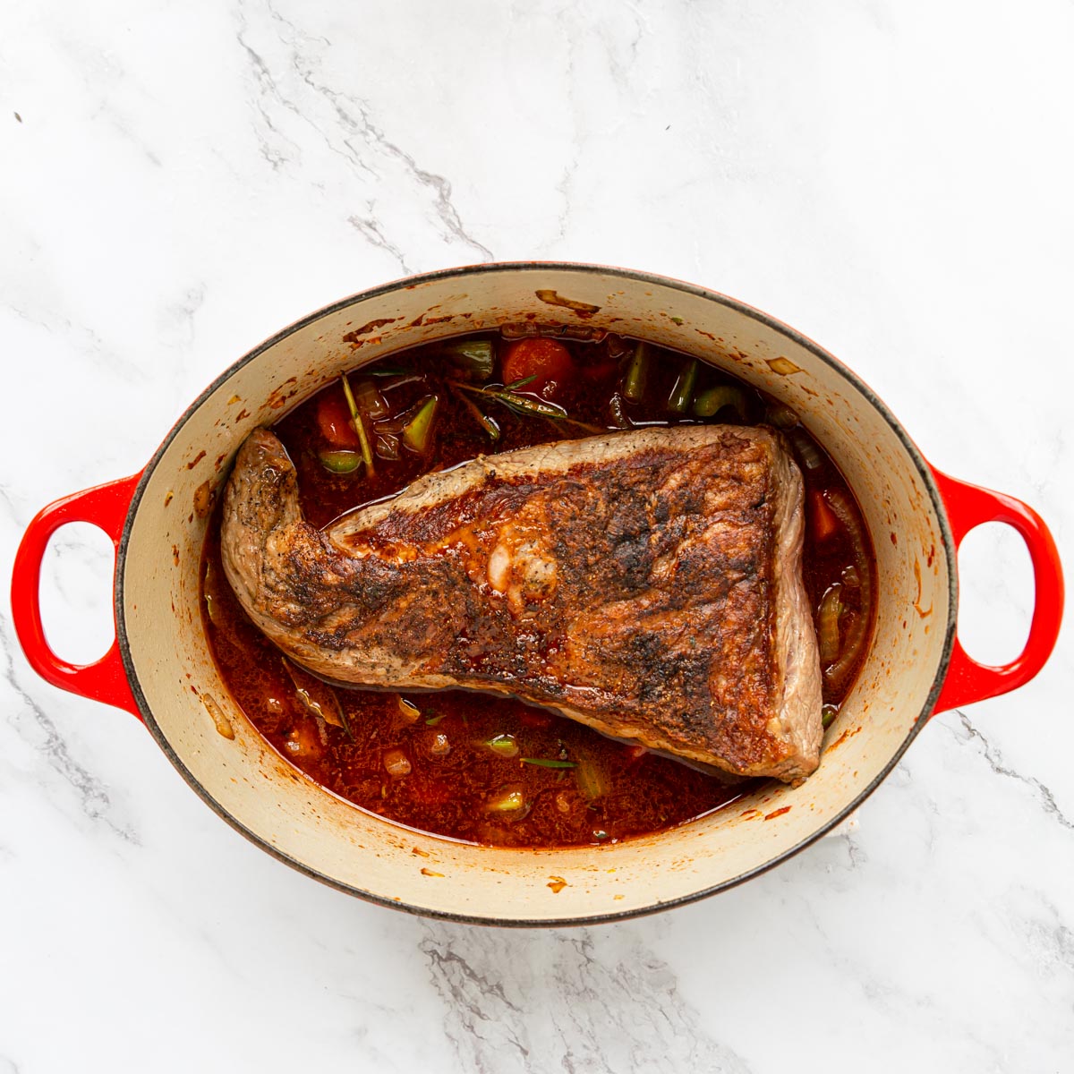 Braised Tri Tip with Red Wine Glaze