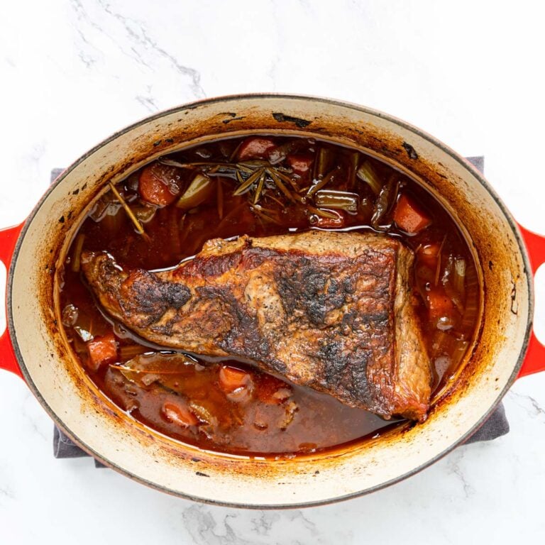 Braised Tri Tip with Red Wine Glaze