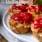 Turkey Meatloaf Muffin Cup Pinterest Image