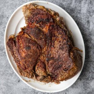 a chuck roast that is seared with a nice crust