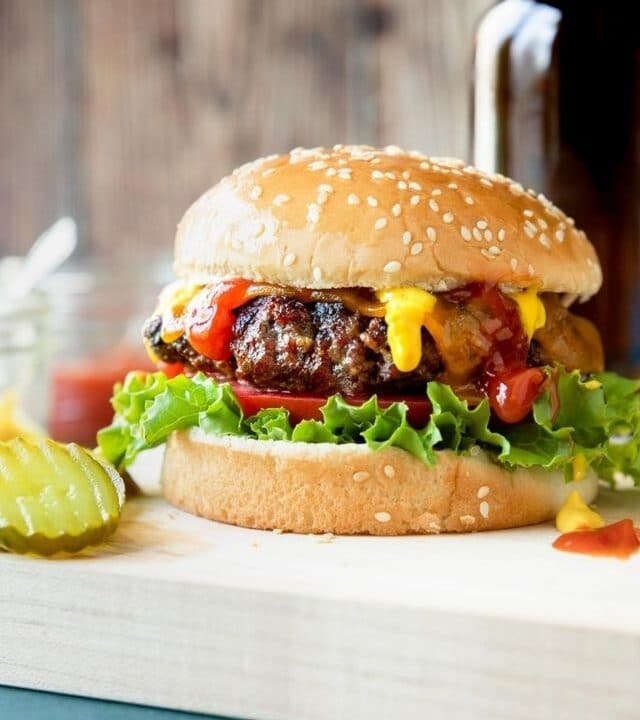 web story cover image for grilled burgers