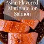 Pinterest Image for Asian Marinated Salmon