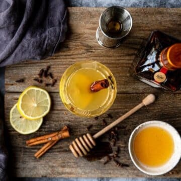 Tequila Hot Toddy from above