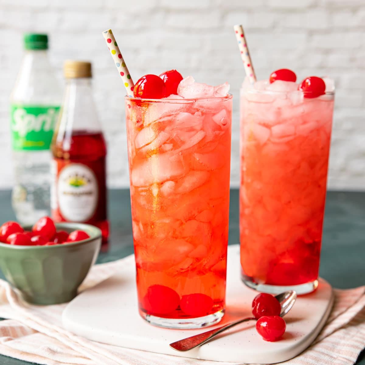 Cherry Shirley Temple Drink - Mom's Dinner