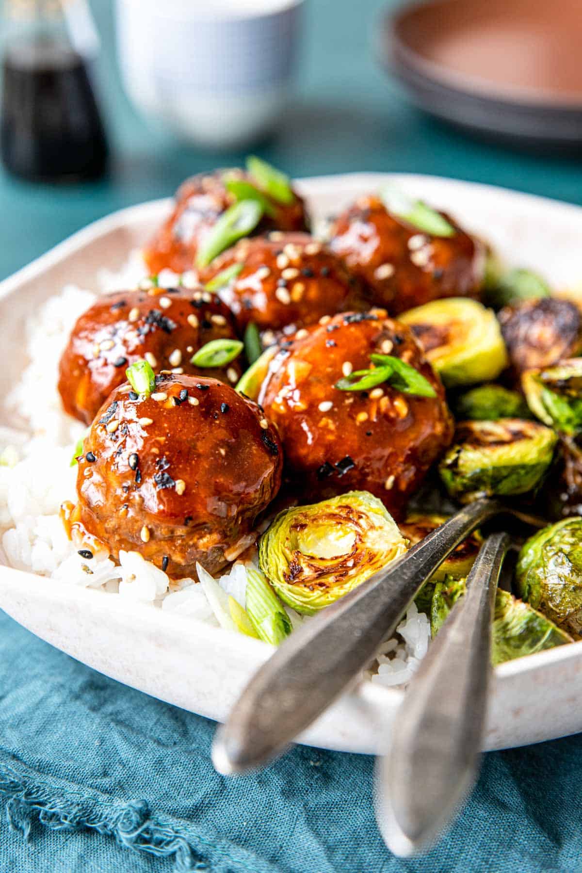 close photo of Asian Style Meatballs