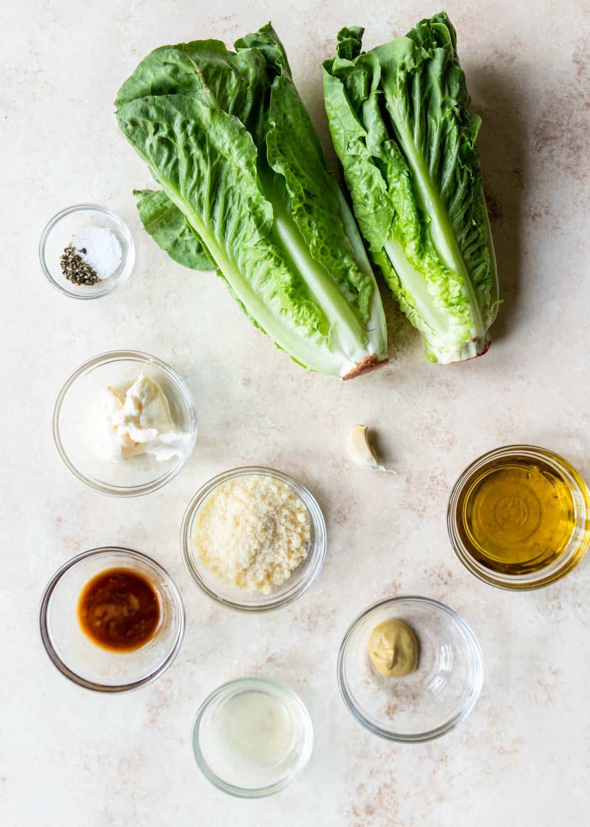 ingredients to make Caesar Salad without anchovies