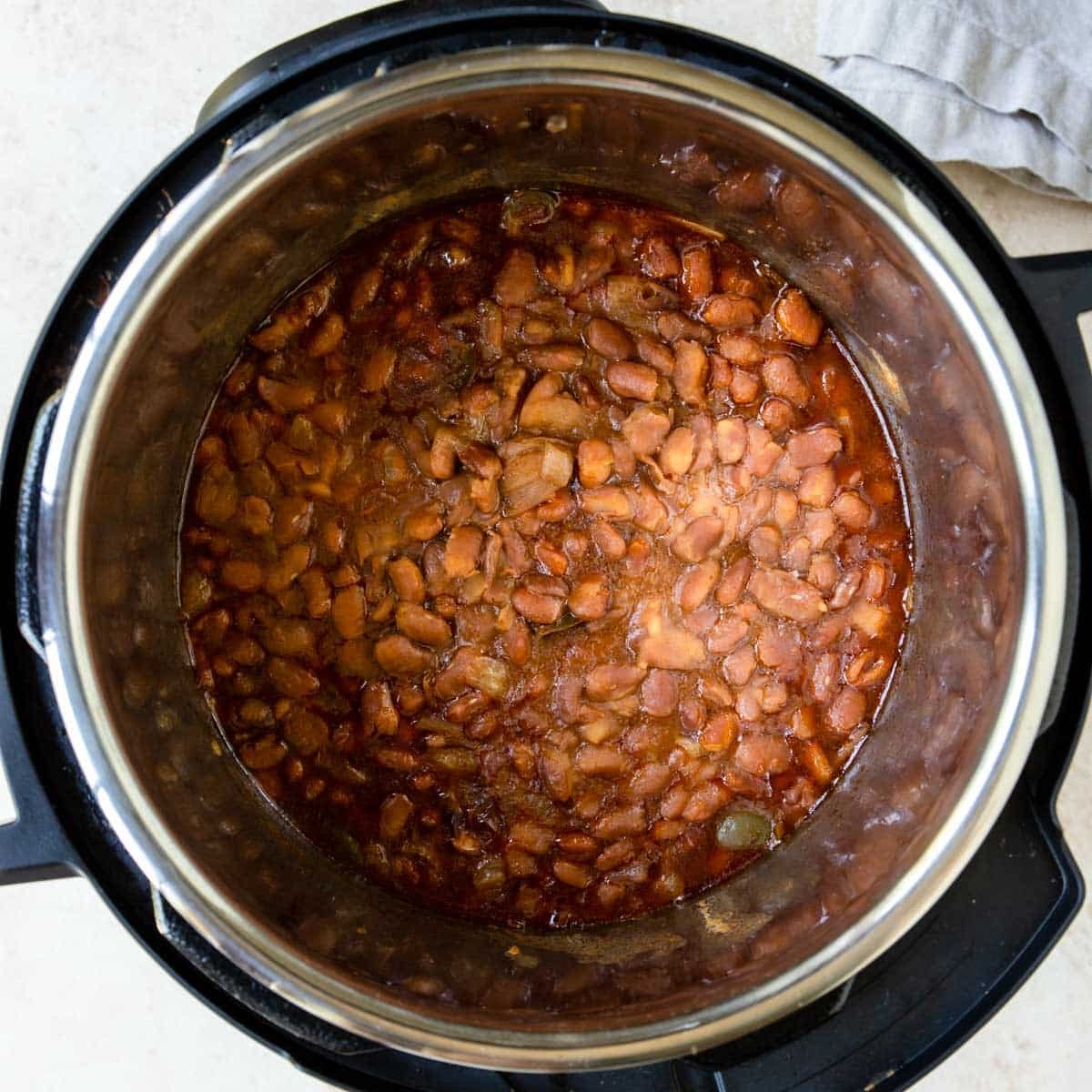 pinto beans cooked in the instant pot 