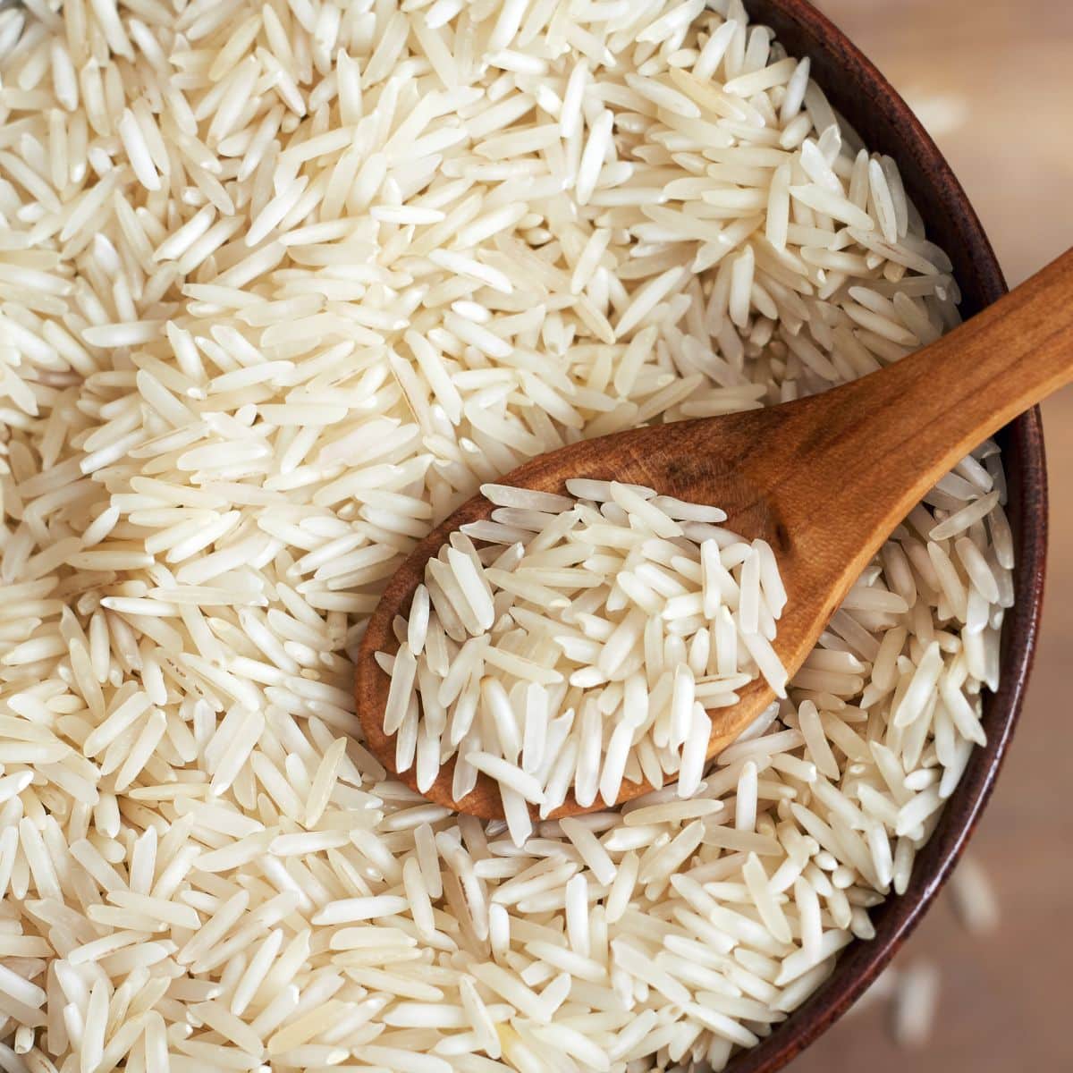 Dry basmati rice