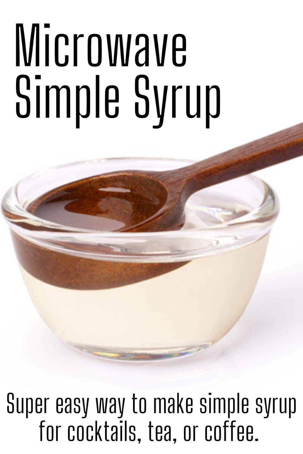 Simple Syrup in the microwave pin image with text overlay