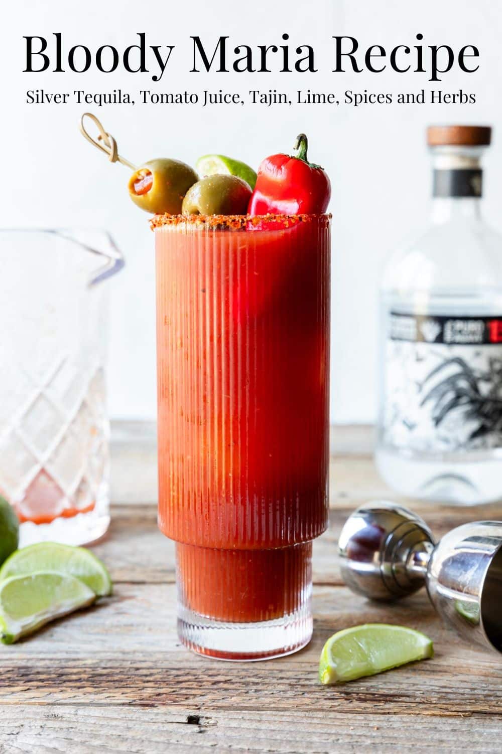 Pinterest Image for Bloody Maria Cocktail
