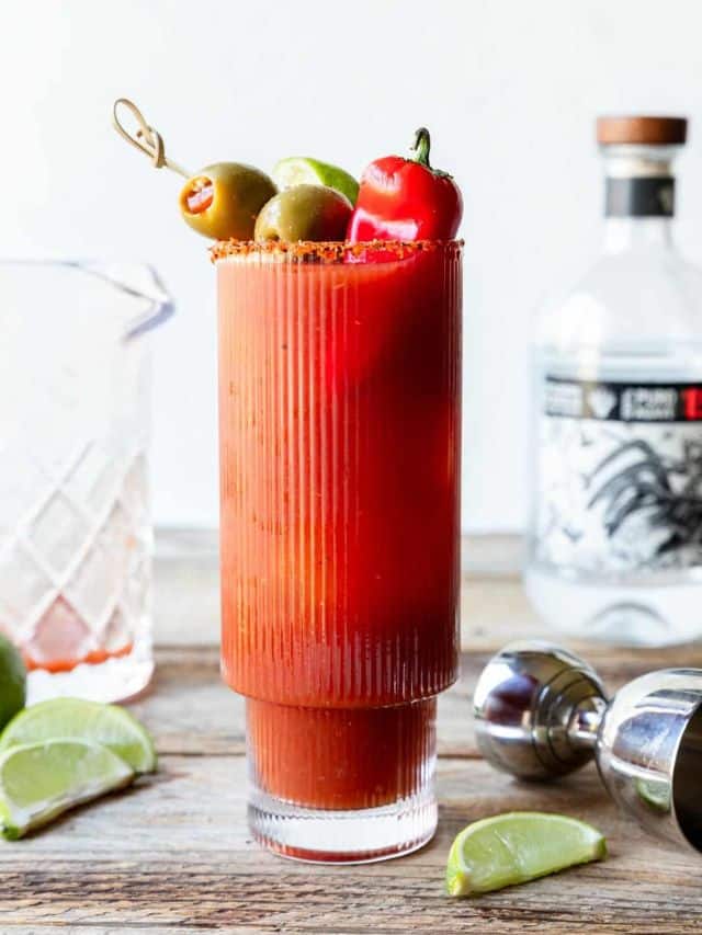 Bloody Mary or Bloody Maria Cocktail