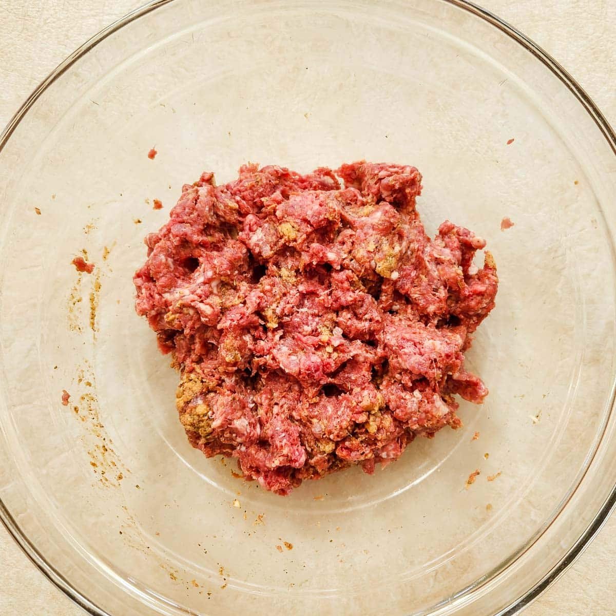 pizza burger mixture with ground beef and Italian sausage