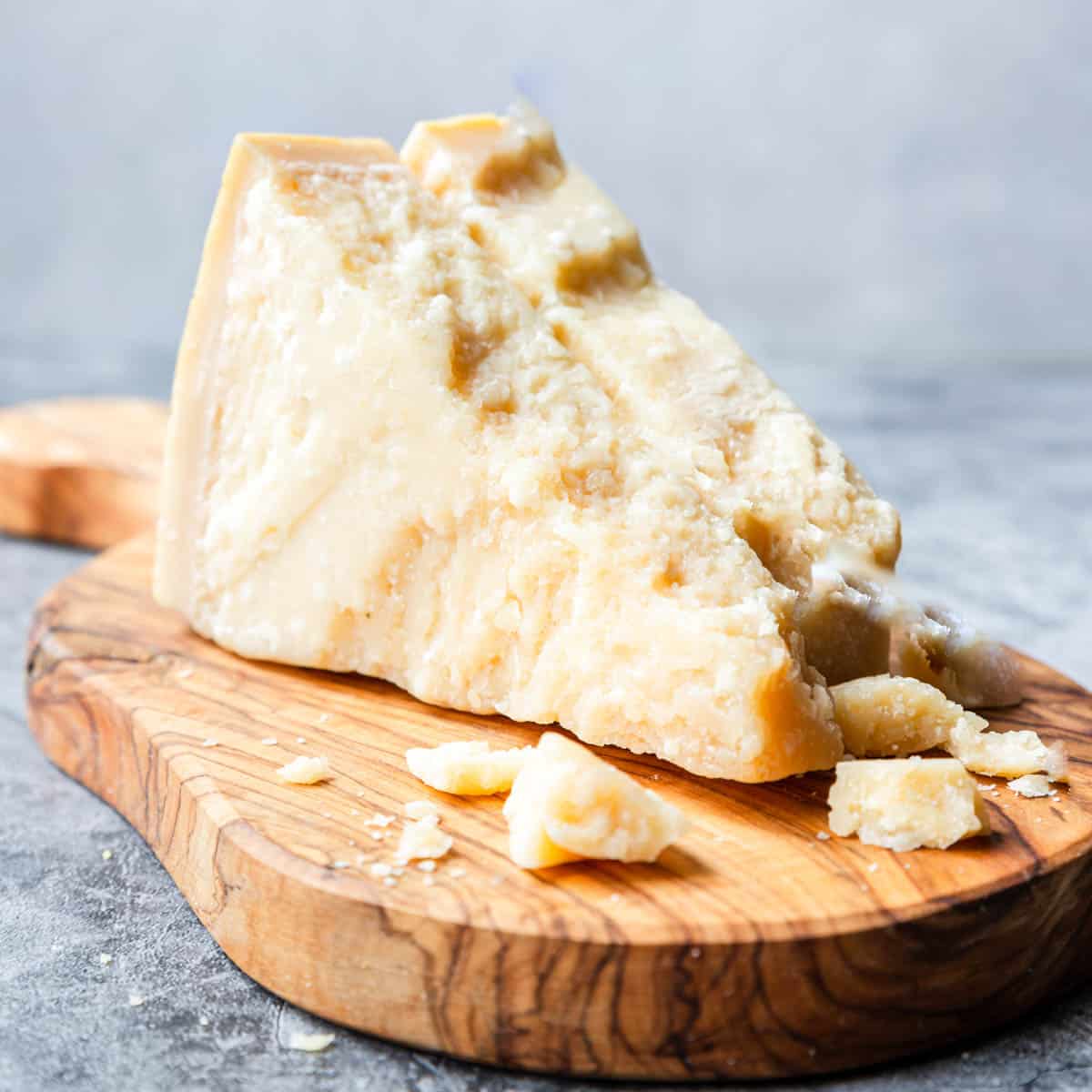 a chunk of good parmesan cheese from whole foods 