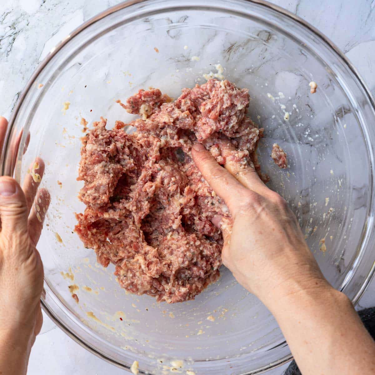 Italian Sausage Meatballs mixture 