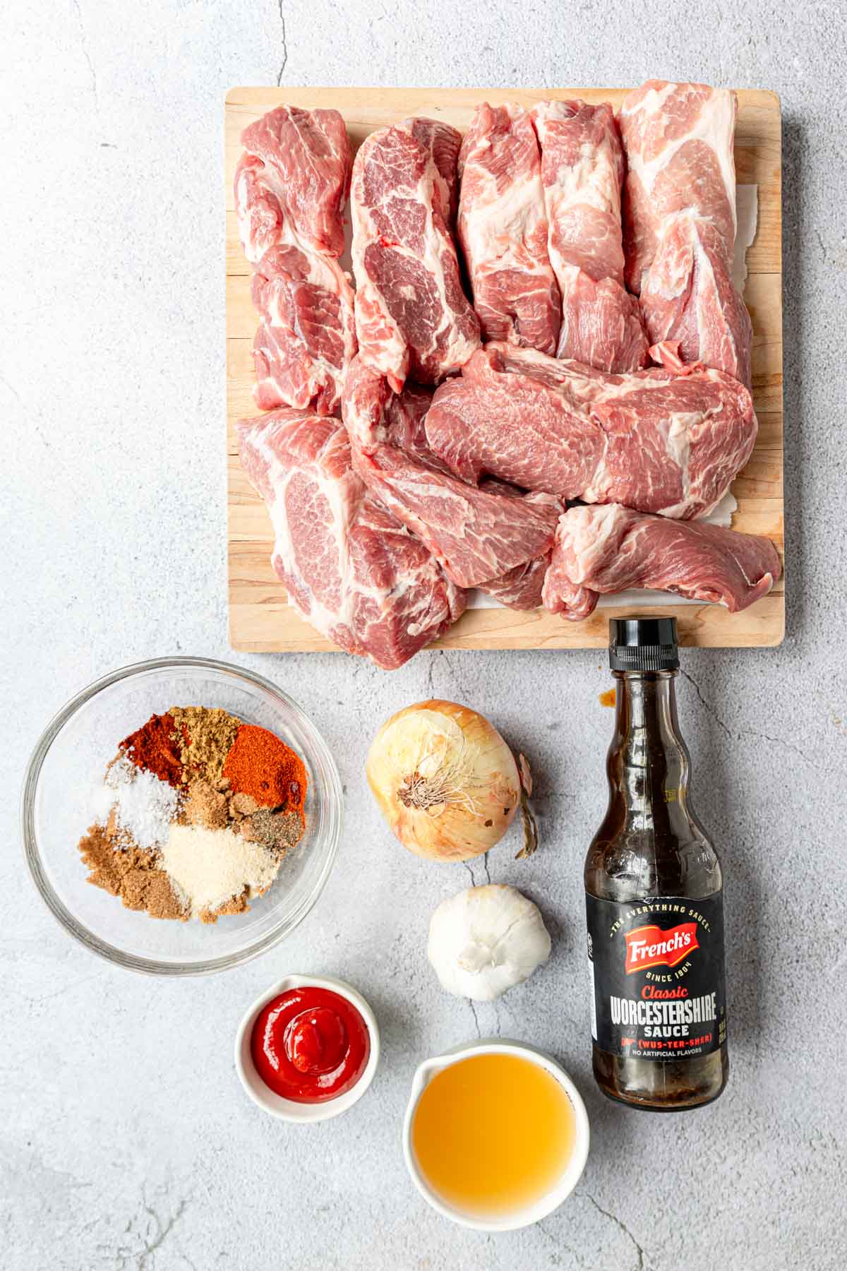 ingredients to make baked country style ribs 