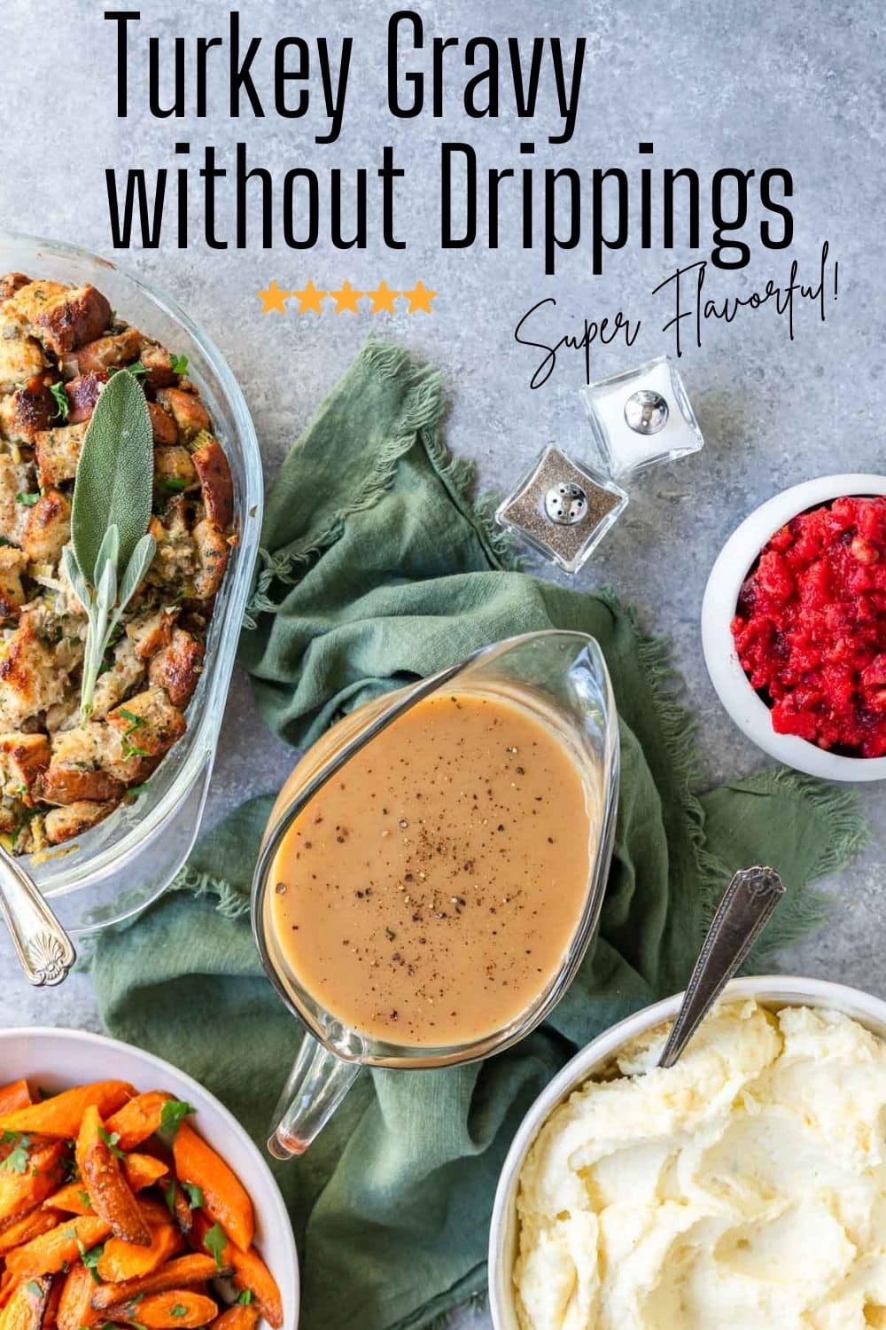 Amazing Turkey Gravy Without Drippings make ahead option!