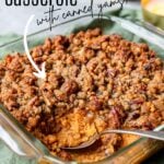 Pinterest Image for Sweet Potato Casserole made with canned yams