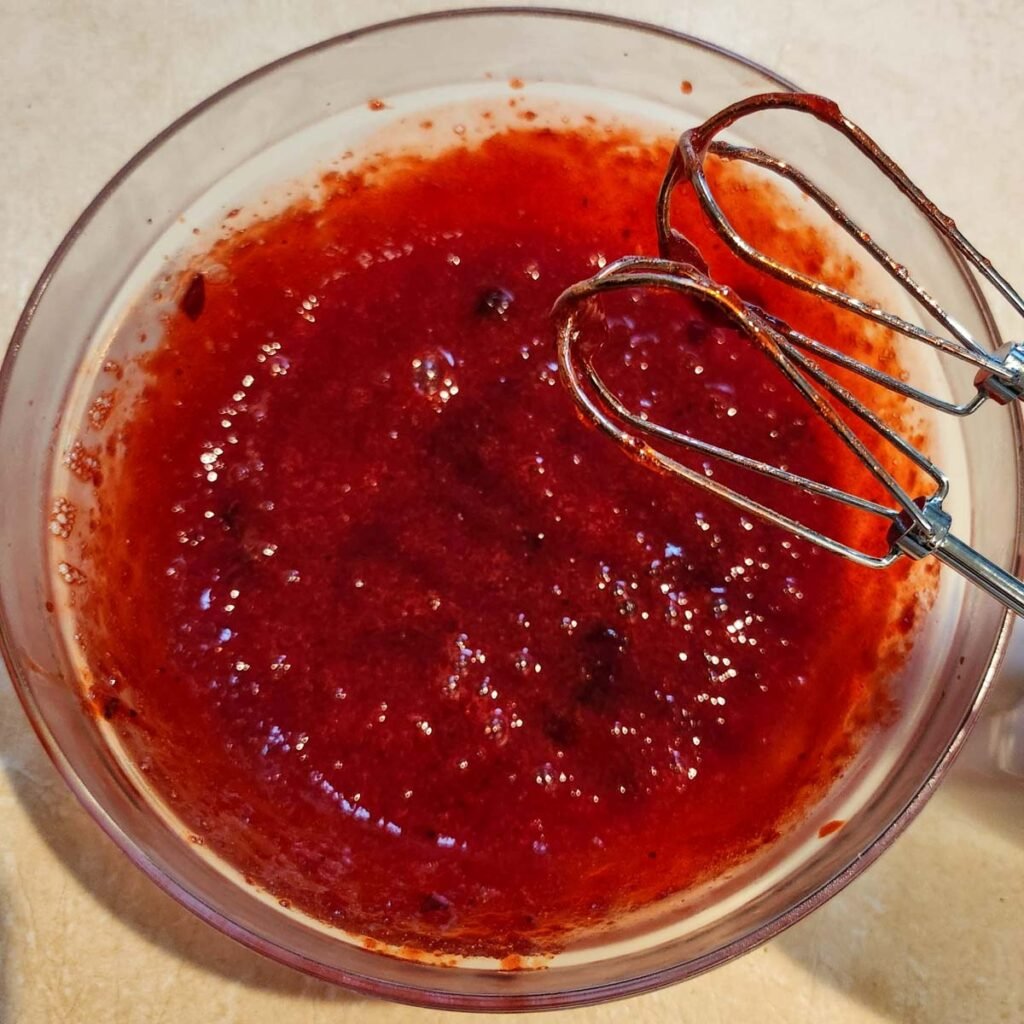 whipping cranberry jello salad after refrigerating 