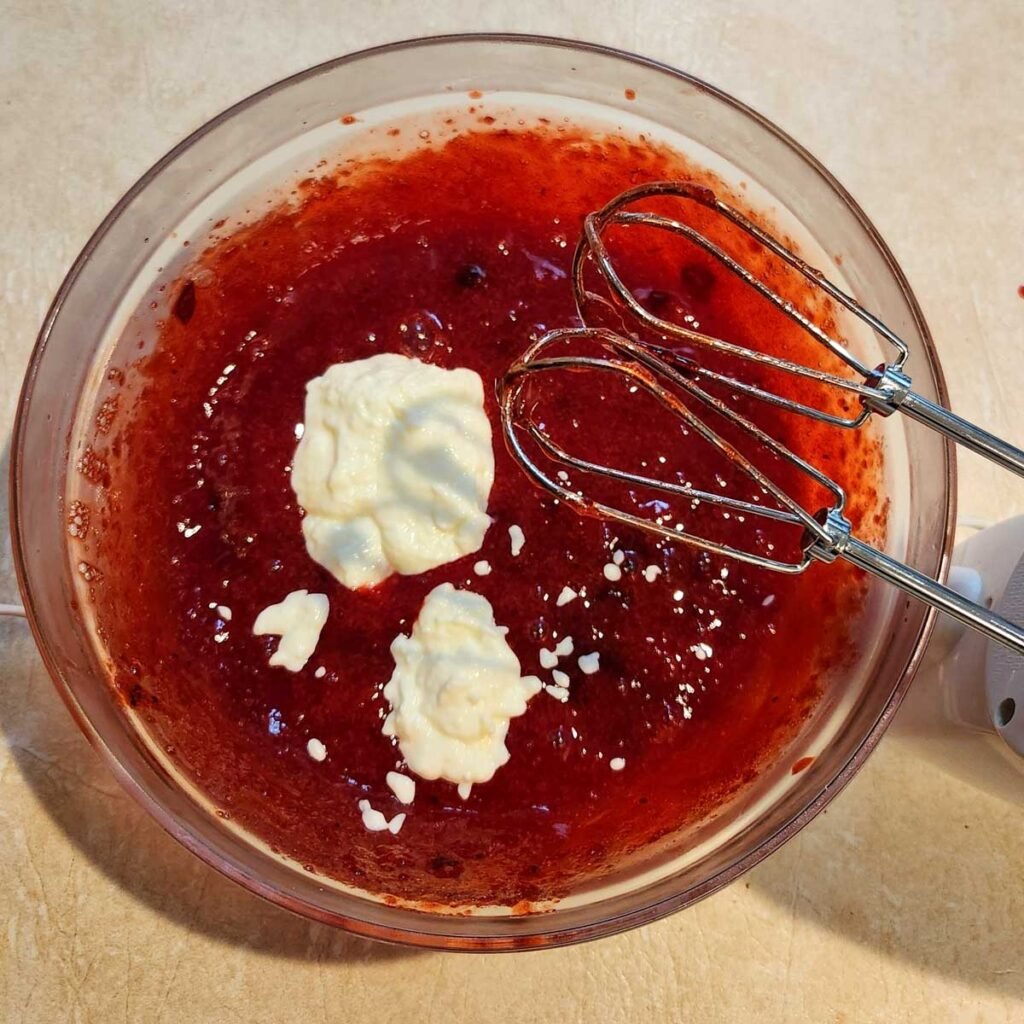 adding lemon yogurt to cranberry jello salad 