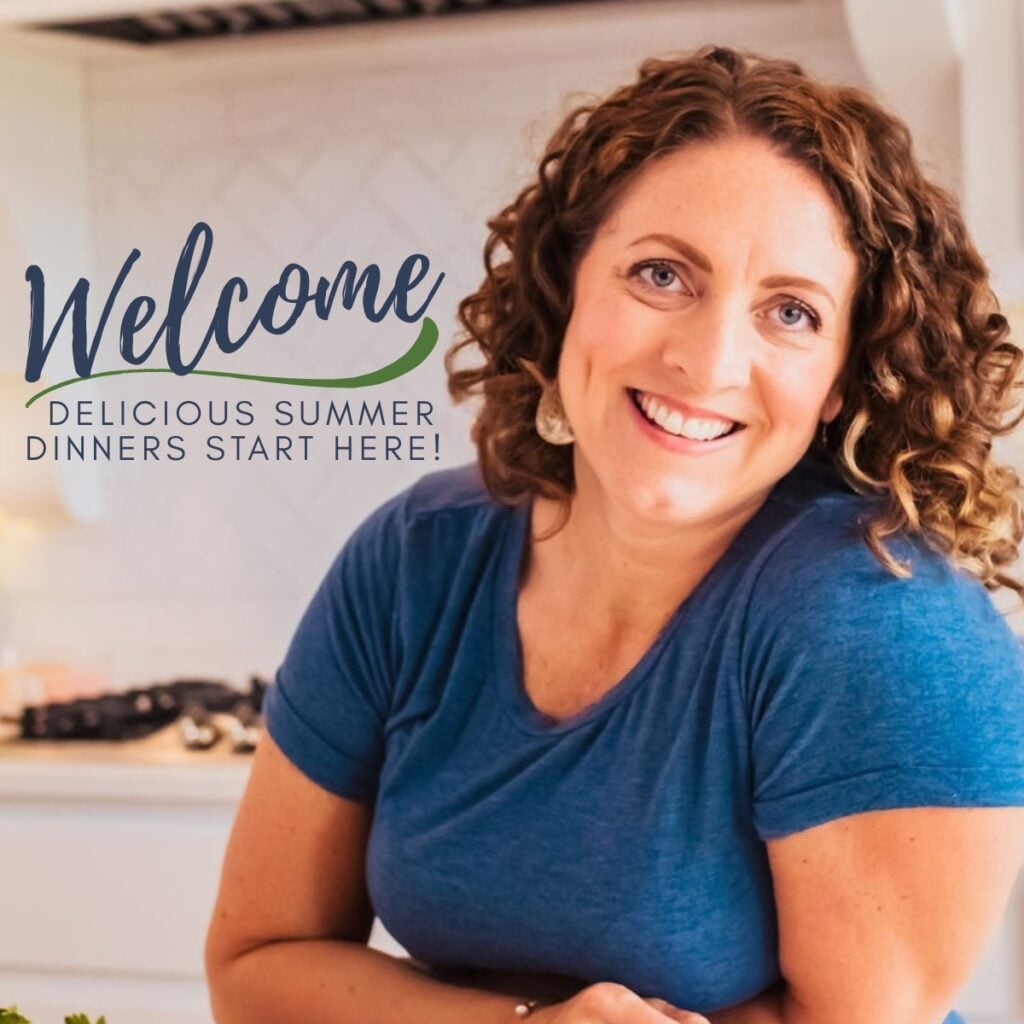 A picture of Susie Weinrich with a welcome message for the front page of Mom's Dinner